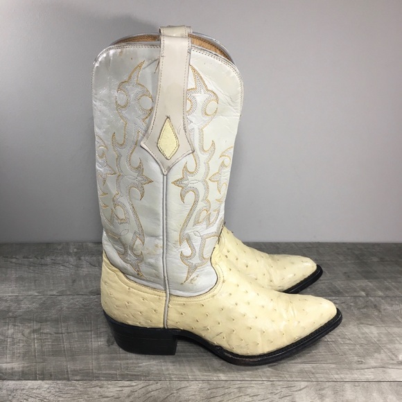 Diego’s Boots Tan Cowgirl Western Cowboy Ostrich...